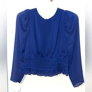 Express blue blouse